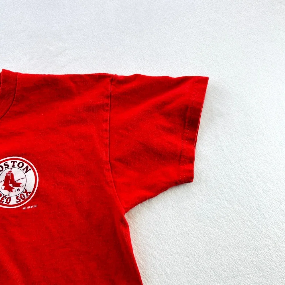 Boston Red Sox Shirt Youth Large Red Japan Nike Baseball Daisuke Matsuzaka Boys
